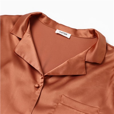 Пижама женская (рубашка и брюки) KAFTAN Terracotta р. 44-46
