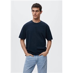 Camiseta algodón seersucker  -  Hombre | MANGO OUTLET España