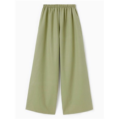 Брюки женские oversize MINAKU: MINAKU: Safari цвет мятный, размер 48