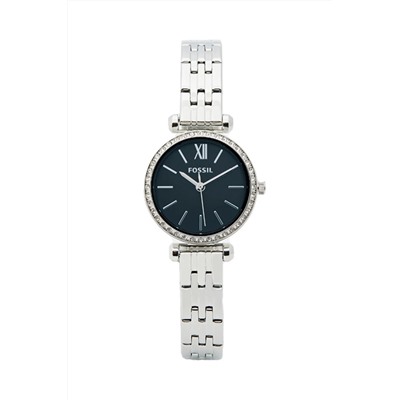 Reloj de cuarzo de acero Tillie Mini - Plateado y negro