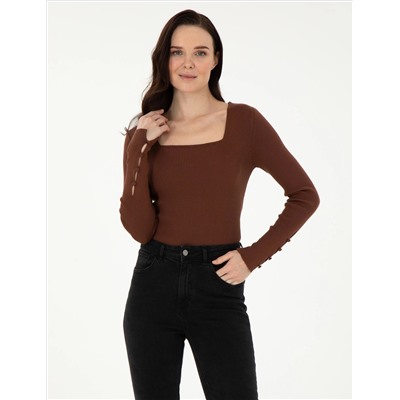 Браун Ex. Slim Fit Sweater