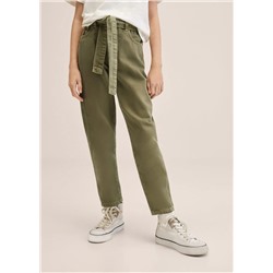 Jeans rectos cinturón -  Niña | MANGO OUTLET España