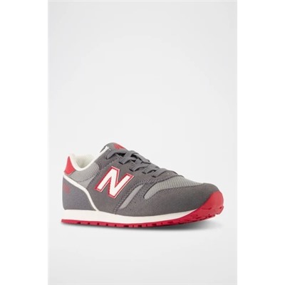 Zapatillas 373 - Gris y rojo