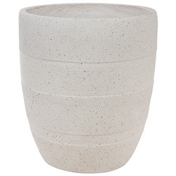 Кашпо Nobilis Marco "Tapes grey Round" (файберклэй), D45хH50 см