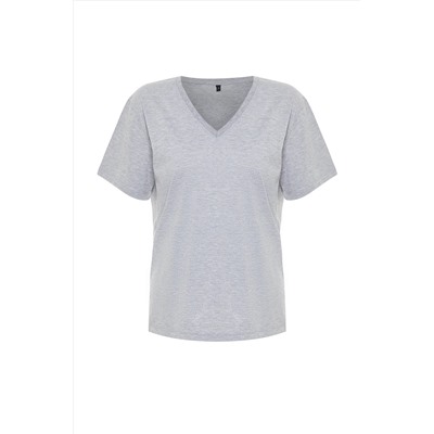 Серый меландж негабаритный/широкий плесень V-Yaka Fit Fit Fit Twoss23ts00003