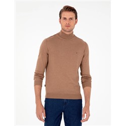 Camel Melanj Slim Fit Half Fisherman воротник Основной вязаный свитер