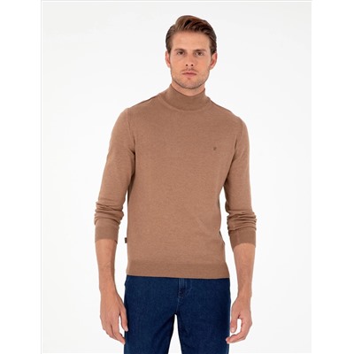Camel Melanj Slim Fit Half Fisherman воротник Основной вязаный свитер