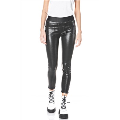 Vaquero de tiro alto skinny fit Luzien Cozy - Negro