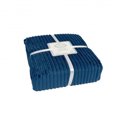 Плед KARVEN Super Soft DIAS 160*220 п/э 1.5 спальный Р 941синий (Акция)