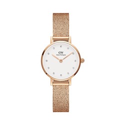 Reloj de cuarzo de acero Petite 24 mm - Rosa dorado y blanco