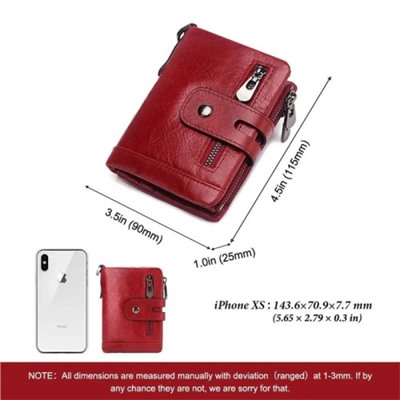 Мужской кожаный кошелек BP829 RED-M