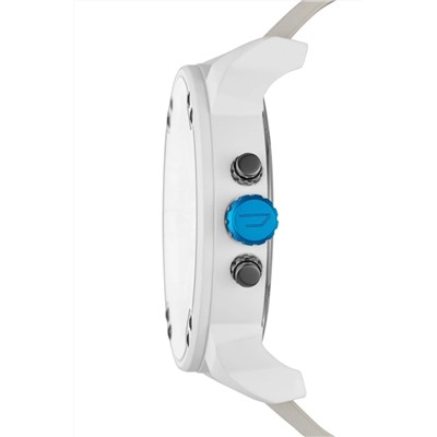 Reloj de cuarzo de piel - Blanco