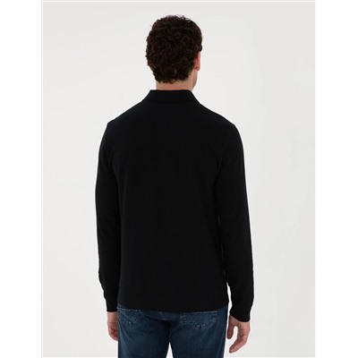 Black Slim Fit Basic Whothirt