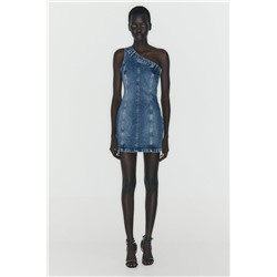 VESTIDO DENIM TRF ASIMÉTRICO
