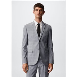Americana traje super slim fit cuadros -  Hombre | MANGO OUTLET España