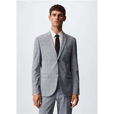 Americana traje super slim fit cuadros -  Hombre | MANGO OUTLET España