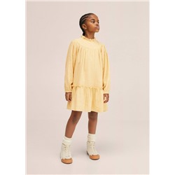 Vestido detalles calados -  Niña | MANGO OUTLET España