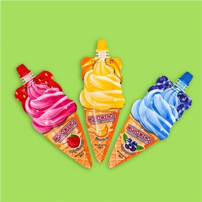 Карамель жидкая «Мороженое», ассорти, 20 г