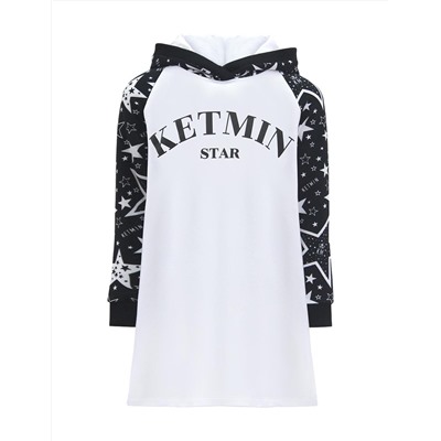 Платье для девочки KETMIN STAR КМ цв.Белый/Чёрный
