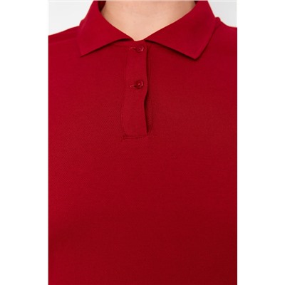 Bordeaux polo Yaka Mini Disting Plord Tbbss24ah00164