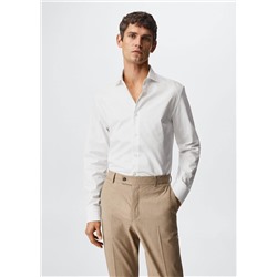 Camisa traje slim fit algodón -  Hombre | MANGO OUTLET España