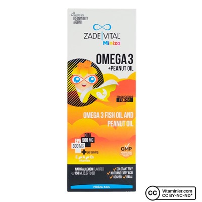Zade Vital Miniza Омега 3 и арахисовое масло 150 мл