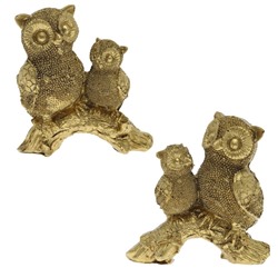 Фигурка декоративная "Совы", L8,5 W3,5 H8,5 см, 2в.