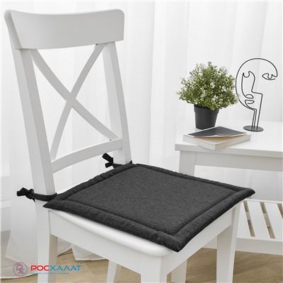 Подушка для стула Home&Style серая ПДС-01(12)