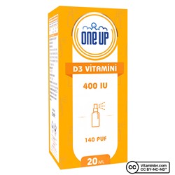 One Up Витамин D3 400 МЕ 20 мл спрей и капли
