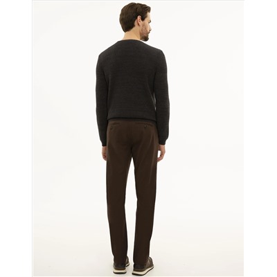 Brown Slim Fit Canvas Bloys