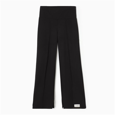 Брюки клеш женские MIST Cozy style, цвет чёрный, рост 160/165, размер 50