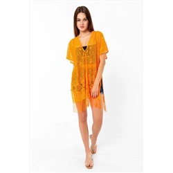 13335 Neon Orange Парео с сеткой