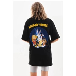 Футболка Oversize с Принтом Унисекс - Черный