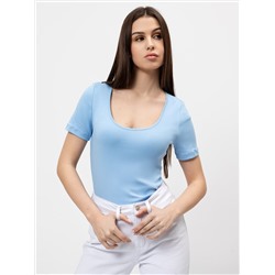 Футболка женская regular fit в голубом цвете