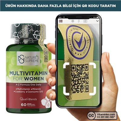 Nature's Supreme Мультивитамины для женщин 60 капсул