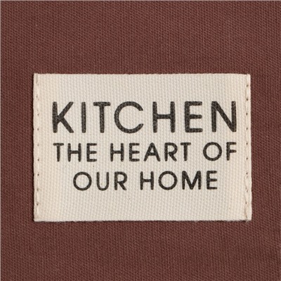 Дорожка на стол Этель Kitchen 40×150 см, коричневый, 100% хлопок, саржа 220 г/м²