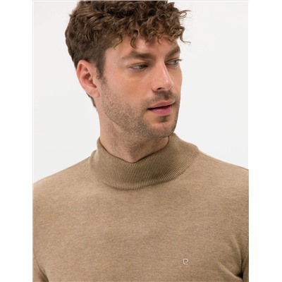 Camel Melanj Slim Fit Half Fisherman воротник Основной вязаный свитер