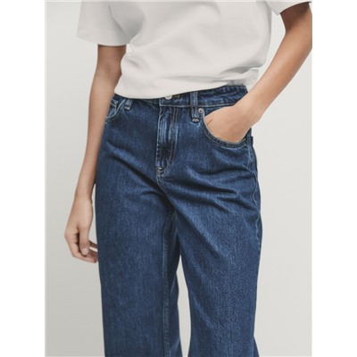 Jeans tiro bajo straight fit regular length