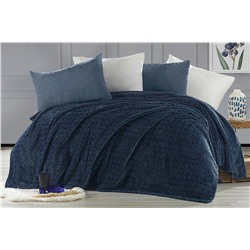 Плед KARVEN Super Soft BENZIA 200*220 п/э евро Р 944 индиго (Акция).