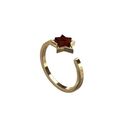 Кольцо серебряное с янтарём R10010-1ZK