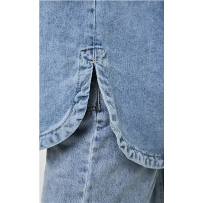 Куртка джинс F412-1249 l.blue