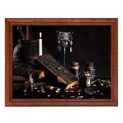 POSG-0031 Постер в рамке 23x17см Книга заклинаний