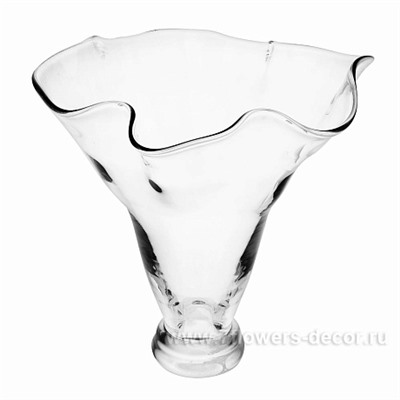 Ваза "ФАЗОЛЕТТО-3" (стекло), D18,5xH32,2 см