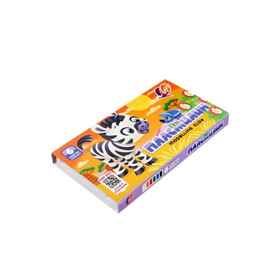 Пластилин 6 цветов 90 г ZOO