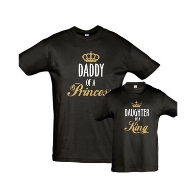 Футболки для папы и дочки "Daddy of a Princess"