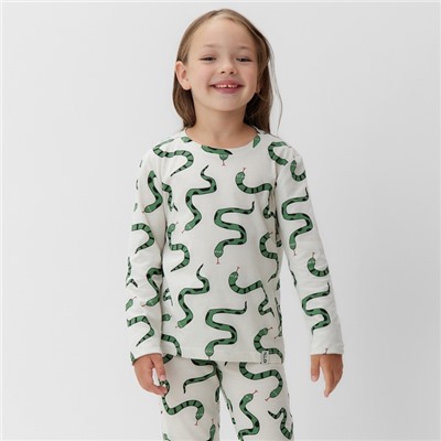 Пижама детская (лонгслив и брюки) KAFTAN "Змеи" размер 32 (110-116 см)