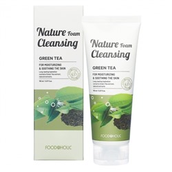 320932-1 FOODAHOLIC NATURE FOAM CLEANSING GREEN TEA Увлажняющая пенка для умывания с экстрактом зеленого чая