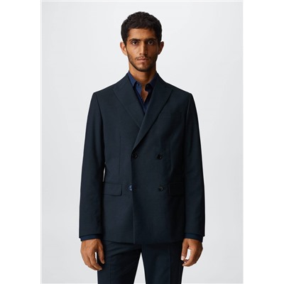 Americana traje slim fit cruzada -  Hombre | MANGO OUTLET España