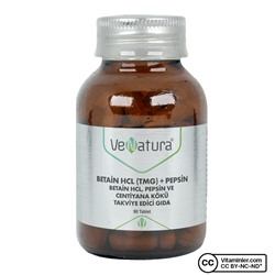 Venatura Betaine HCI (TMG) пепсин и корень горечавки 90 таблеток