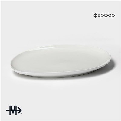 Блюдо Magistro «Бланш», d=28 см, фарфор, белое